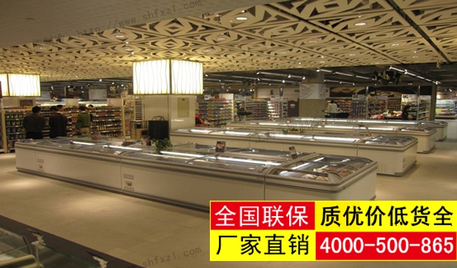 组合岛柜超市实景图