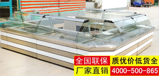 超市不锈钢熟食柜现场图1