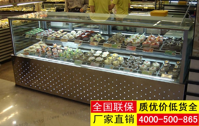 直角蛋糕柜现场图